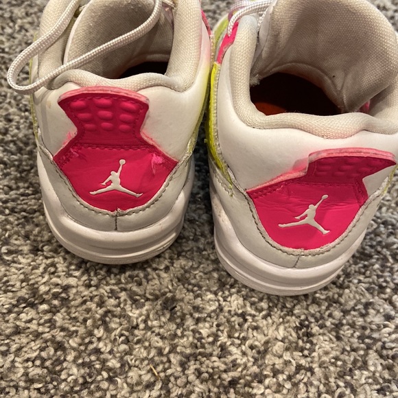 Little kids Jordans size 6C white with neon, pink and neon yellow. Super cute. - Picture 12 of 14